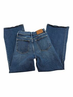 Calvin Klein Midwash Flared Wide-Leg Jeans